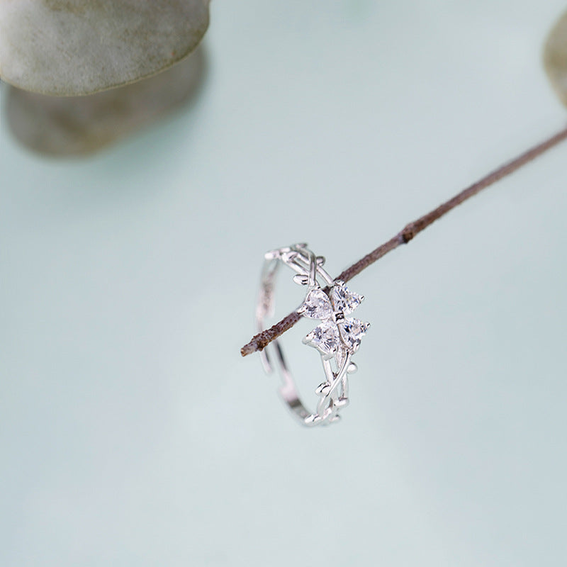 Female Purple Pink Zircon High-grade Index Rings