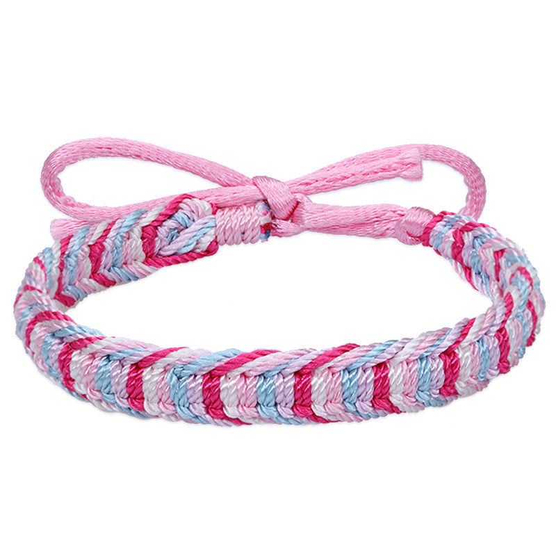 Colorful Woven Bohemian Rainbow Carrying Strap Bracelets