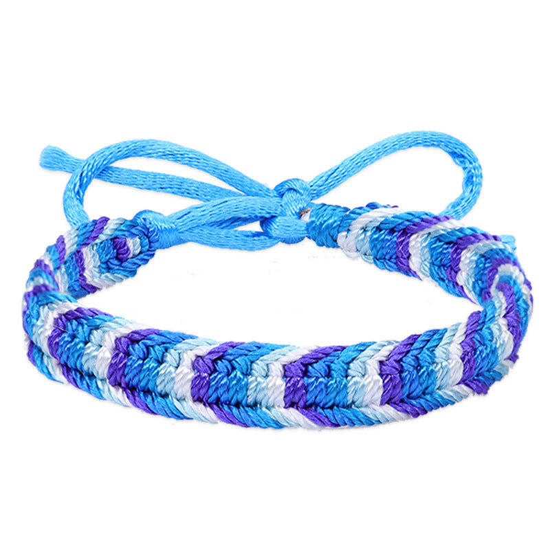 Colorful Woven Bohemian Rainbow Carrying Strap Bracelets