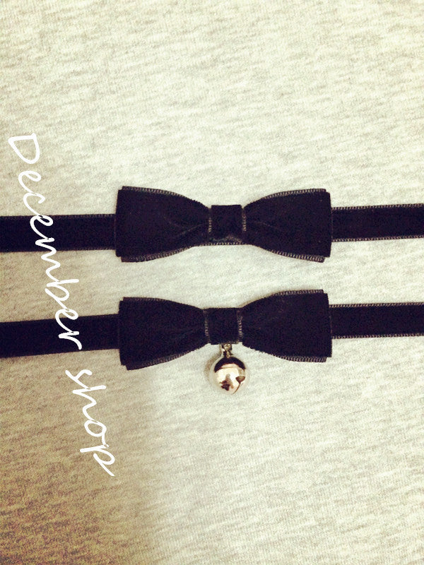 Dark Princess Vintage Rock Bow Bell Necklaces