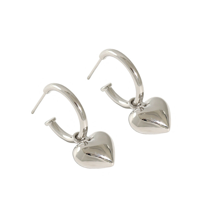 Women's Style Sterling Sier Eardrops Simple Elegant Earrings