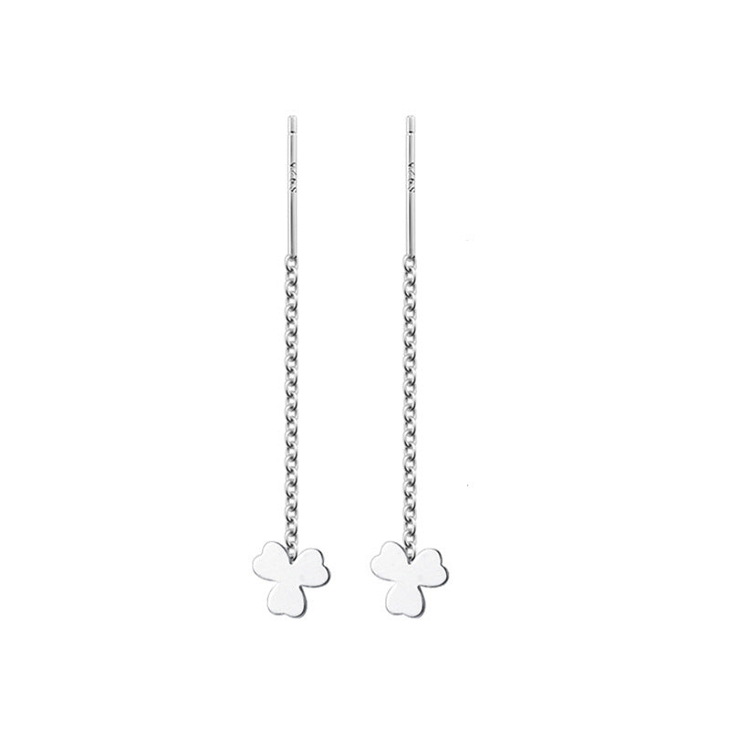 Lucky Female Korean Style Simple Eardrops Chain Earrings