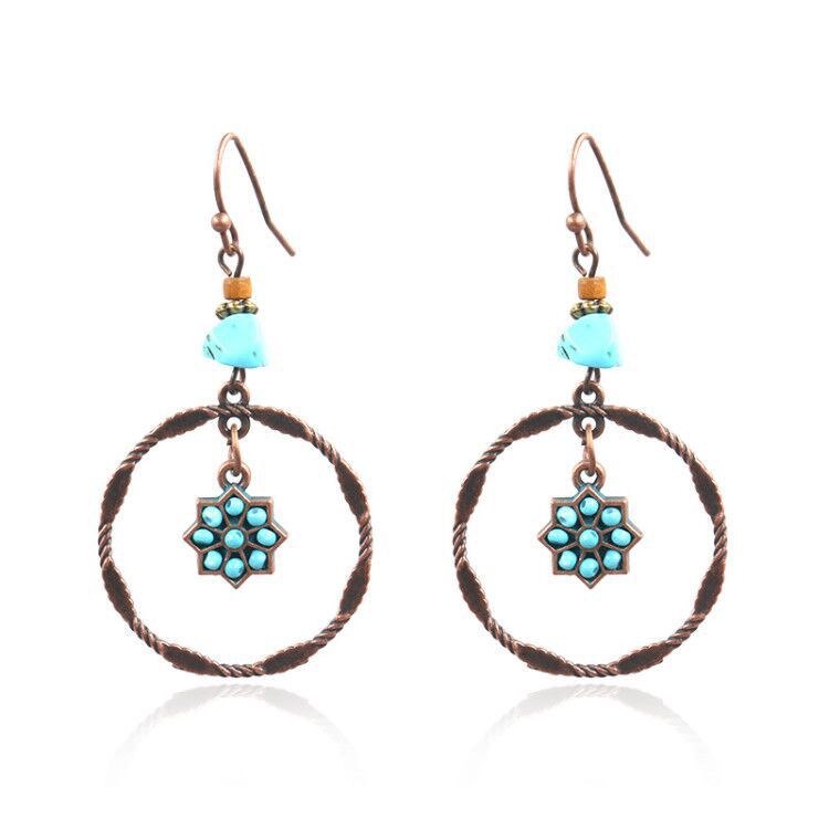 Thin Vintage Tassel Palace Style Ethnic Earrings