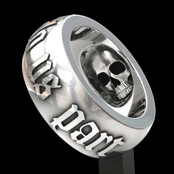 Men's Black Fashion Creative To Die Forever Ring