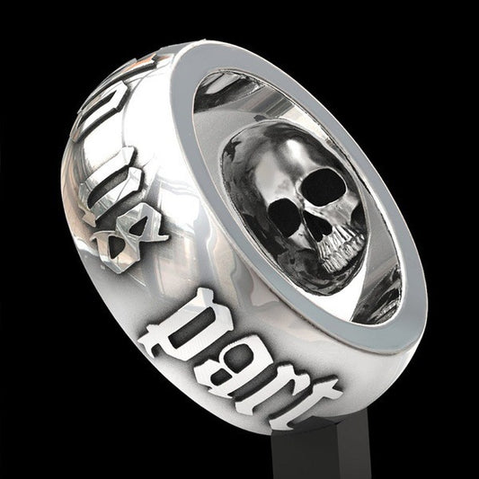 Men's Black Fashion Creative To Die Forever Ring