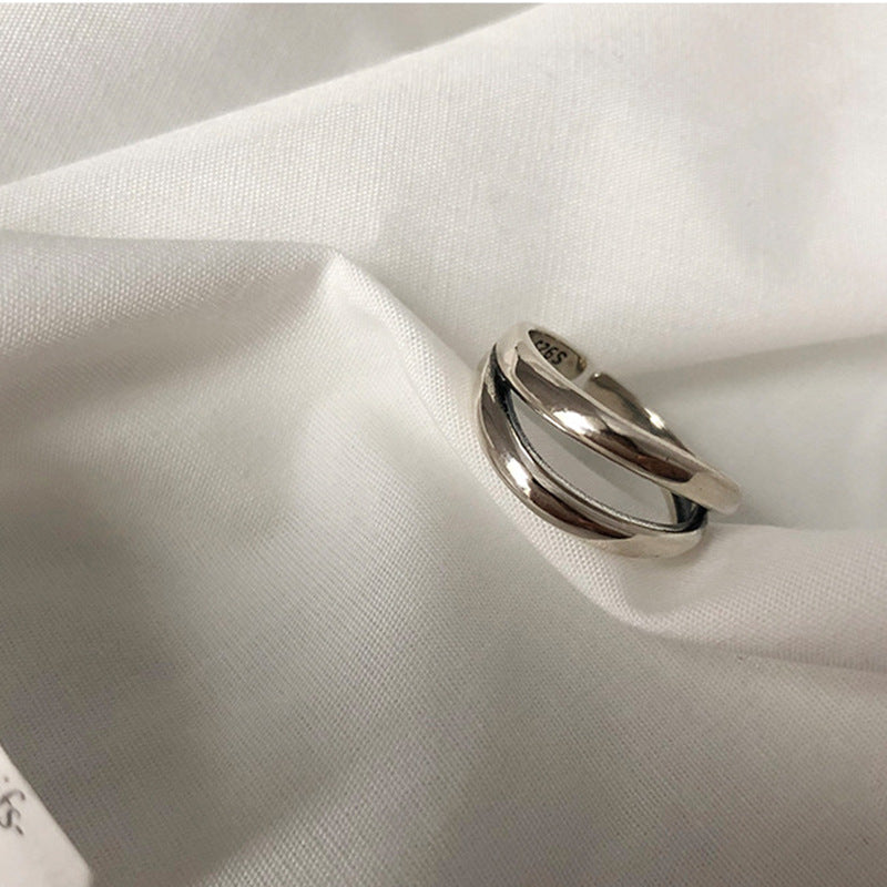 Style Sier Open Index Finger Female Ring