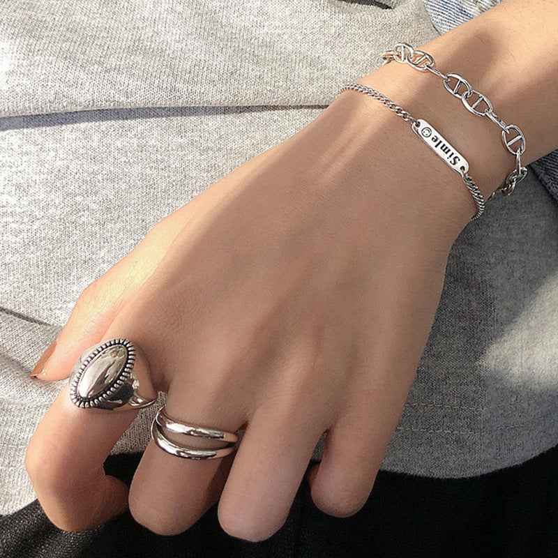 Style Sier Open Index Finger Female Ring