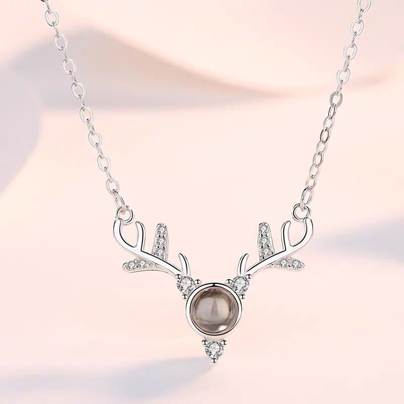 Sier You Projection Female Language Love Little Dear Pendants