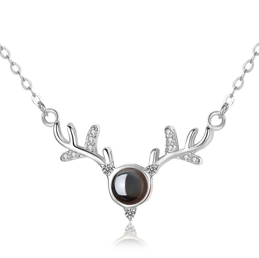 Sier You Projection Female Language Love Little Dear Pendants