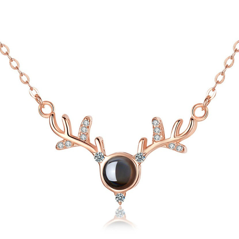 Sier You Projection Female Language Love Little Dear Pendants