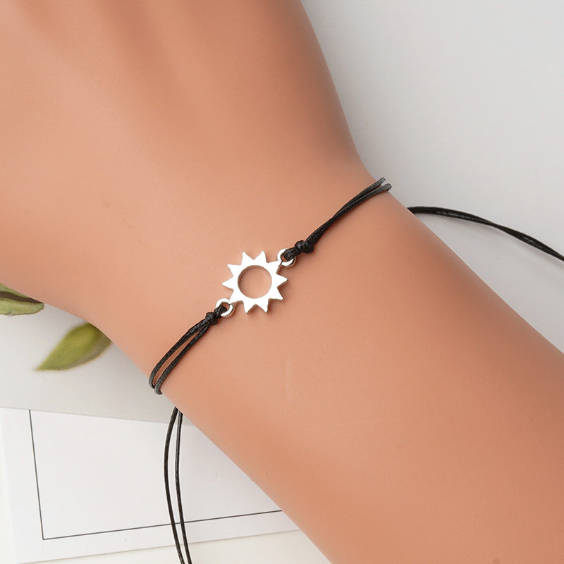 Couple Card Minimalist Creative Alloy Moon Bracelets