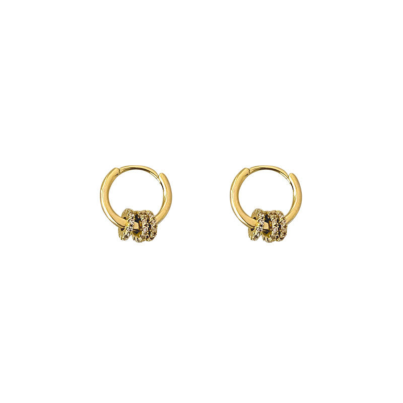 Geometric Metal Circle Ear Clip Temperament Fashion Simple Earrings
