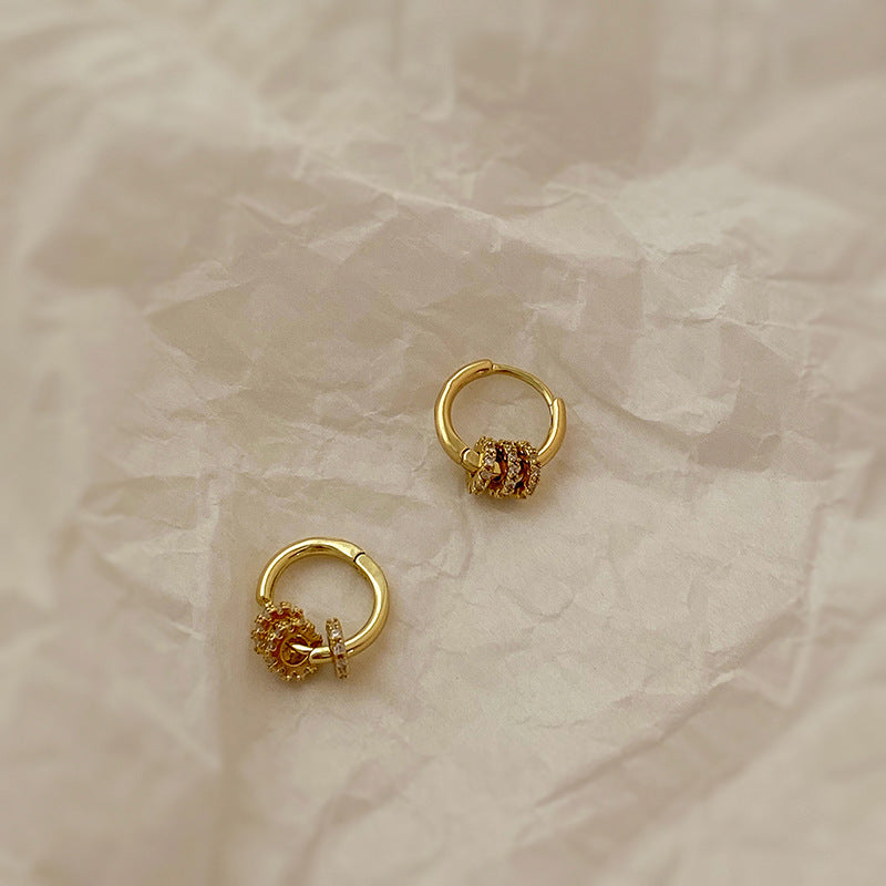 Geometric Metal Circle Ear Clip Temperament Fashion Simple Earrings