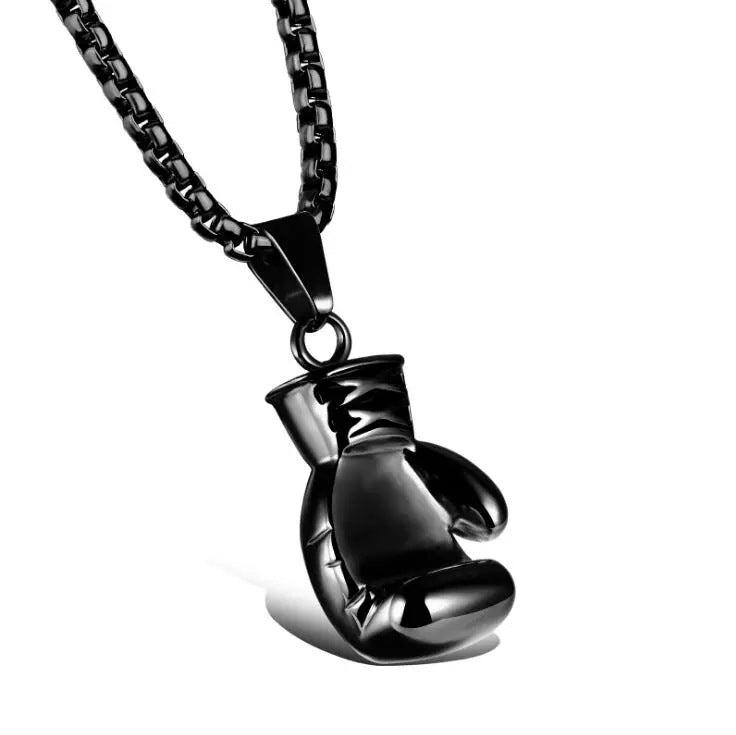 Titanium Steel Fist Solid Couple Clavicle Pendants