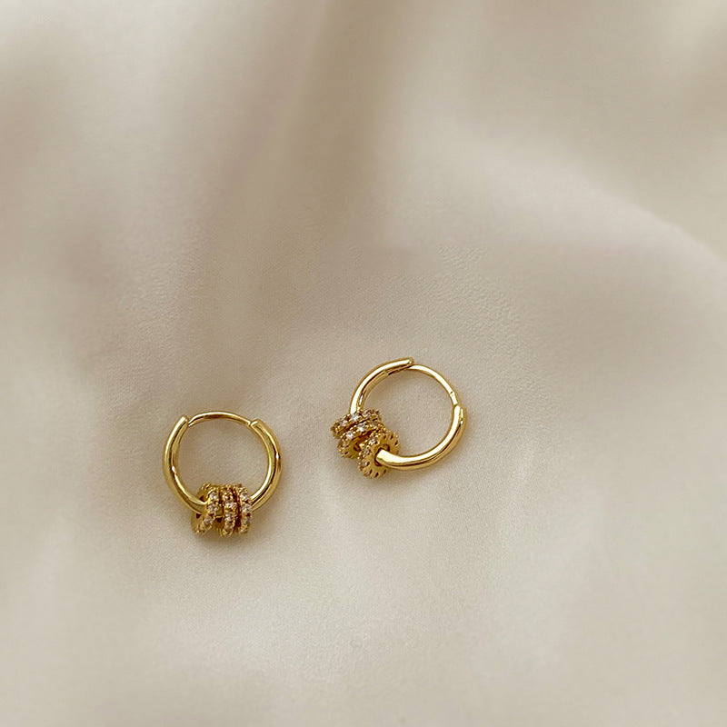 Geometric Metal Circle Ear Clip Temperament Fashion Simple Earrings