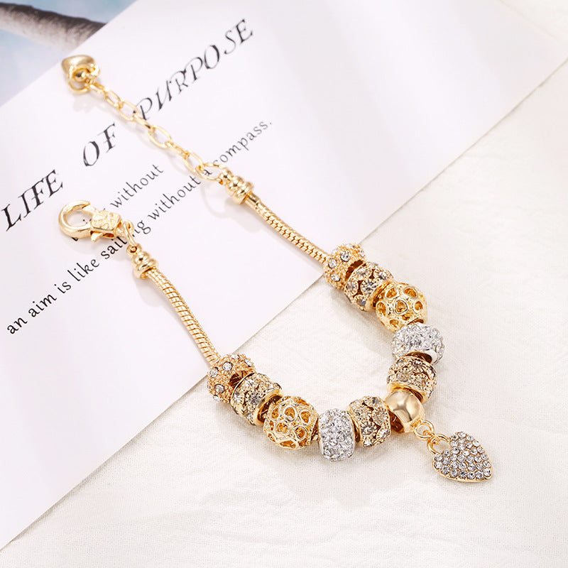 Innovative Alloy Bead Gold Beads Ornament Bracelets