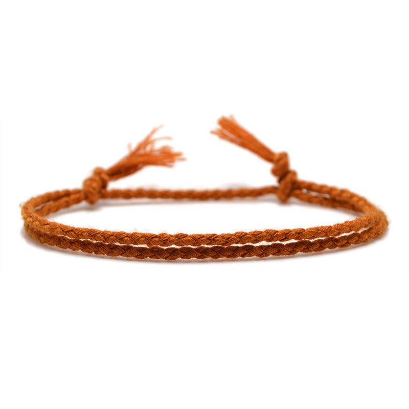Women's String Hand Woven Rope Monochrome Optional Simple Bracelet