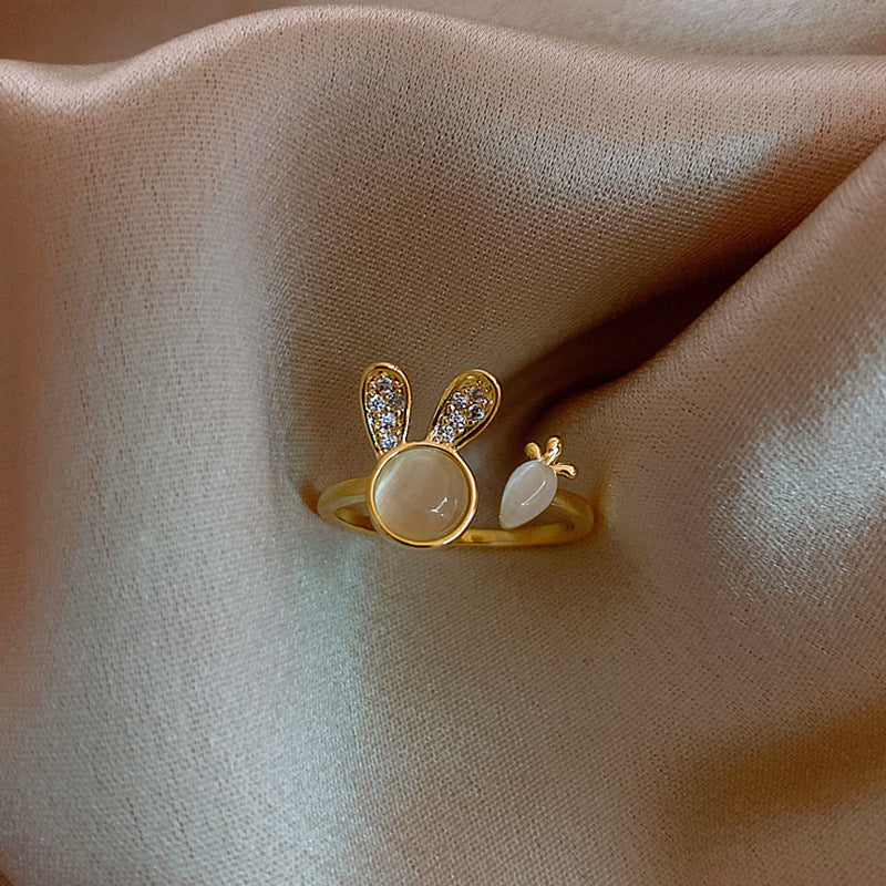 Cat Eye Rabbit Open Fashionable Index Finger Design Rings