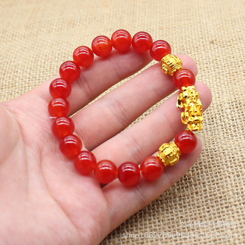 Golden Balls Online Store Travel Commemorative Drainage Small Bracelet