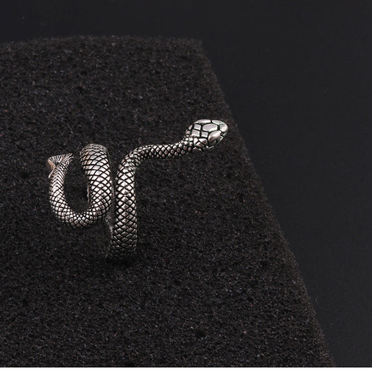 Personalized Exaggerated Spirit Snake Snake-shaped Punk Rings