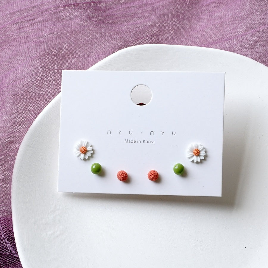 Simple Fresh Korean Style Needle Popular Earrings