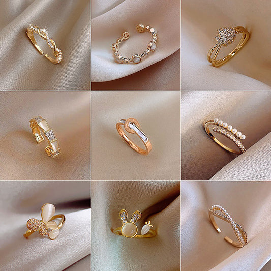 Cat Eye Rabbit Open Fashionable Index Finger Design Rings