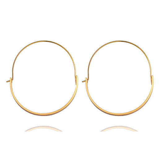 Fashion Semicircle Circle Geometric Simple Elegant Versatile Stud Earrings