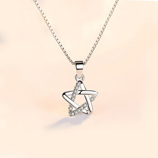 Women's Version Ornament Short Simple Six-pointed Star Pendants