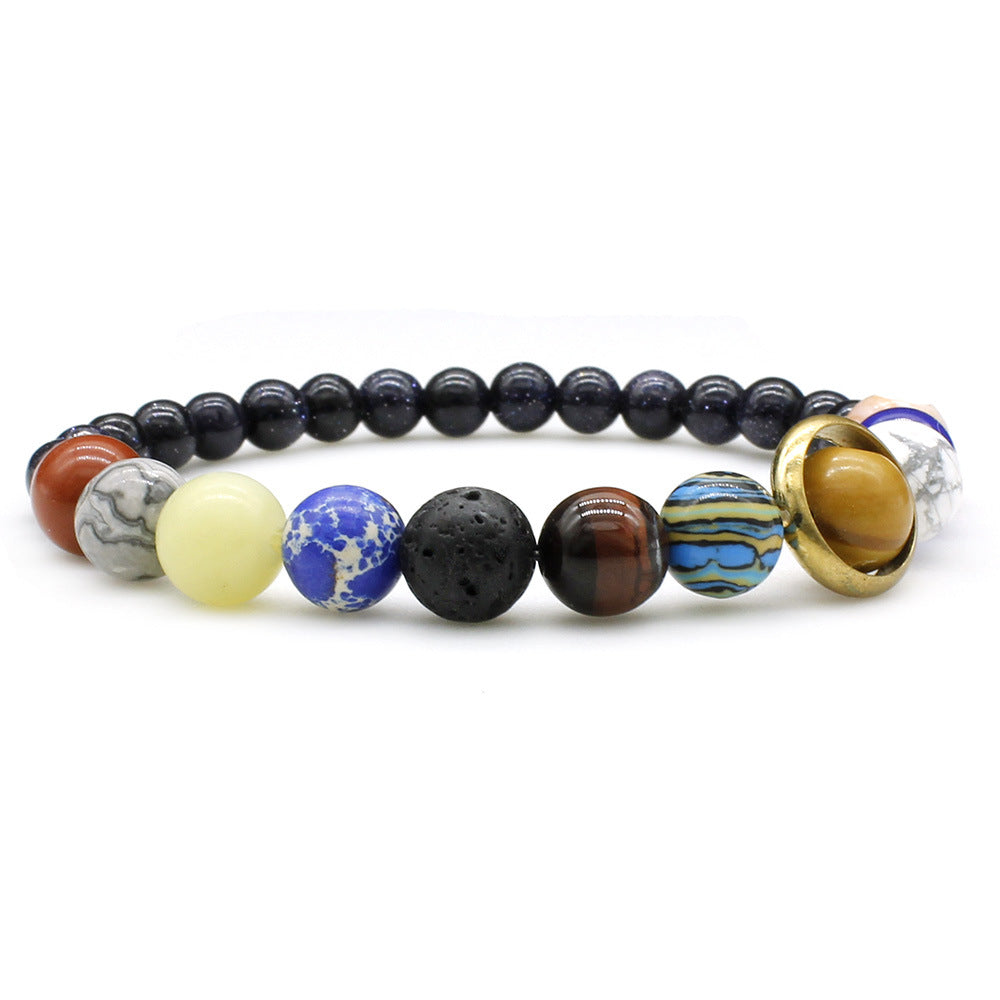 Stone Night Sky Star Galaxy Eight Bracelet