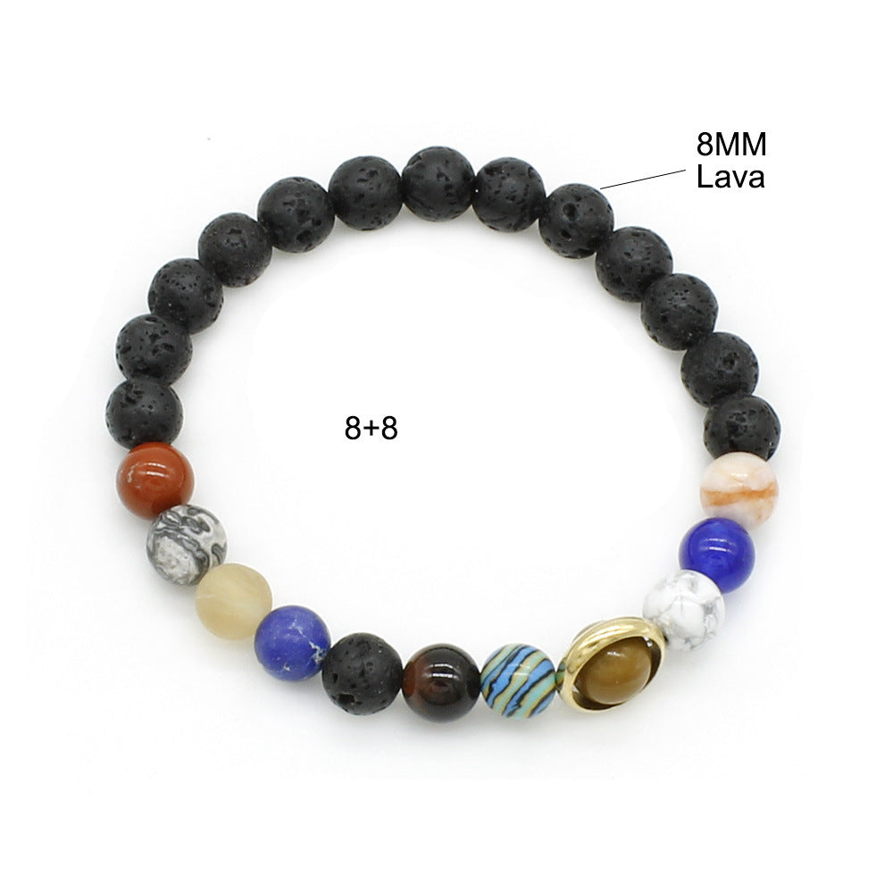 Stone Night Sky Star Galaxy Eight Bracelet