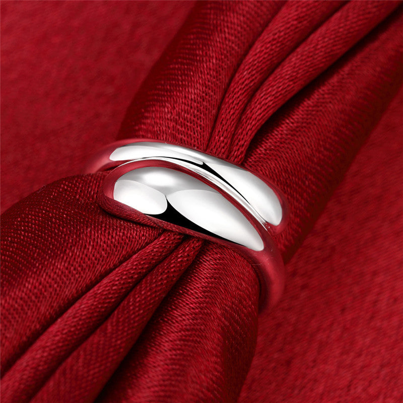 Women's Creative Water Drop Open Sier Ring