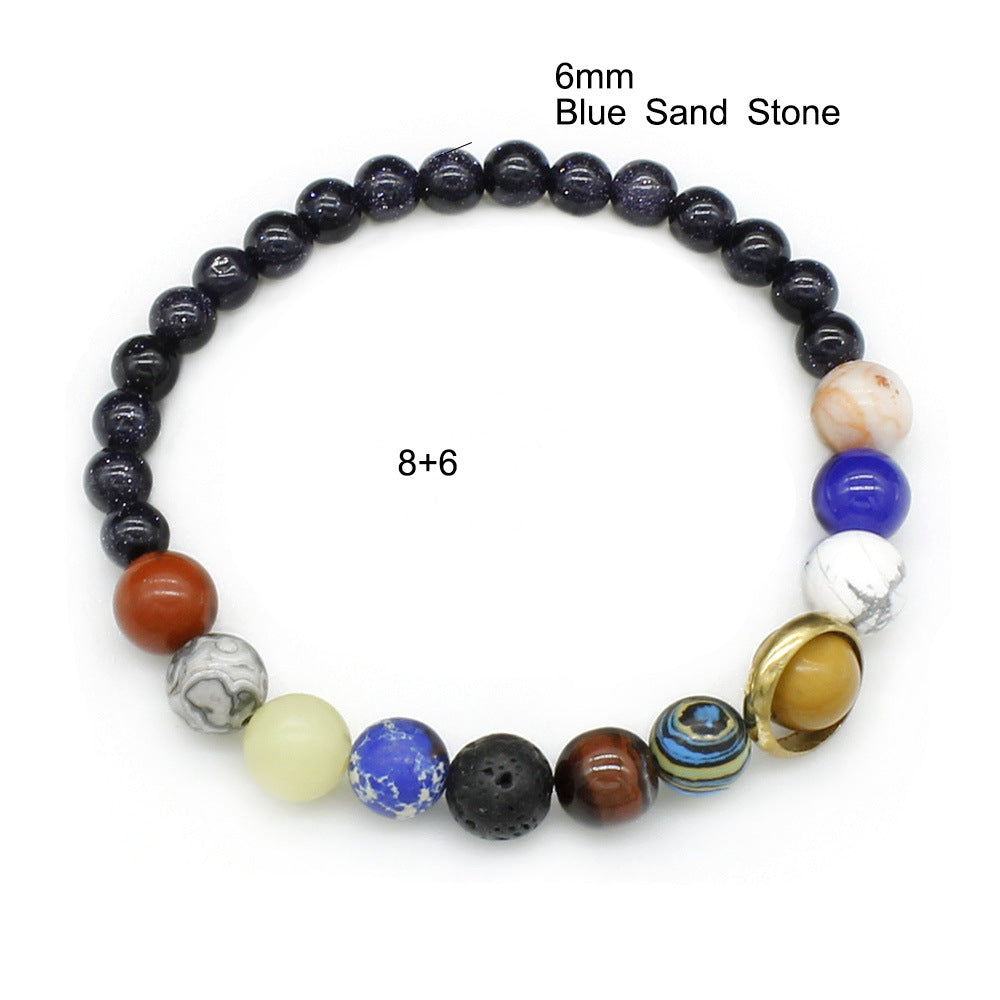 Stone Night Sky Star Galaxy Eight Bracelet