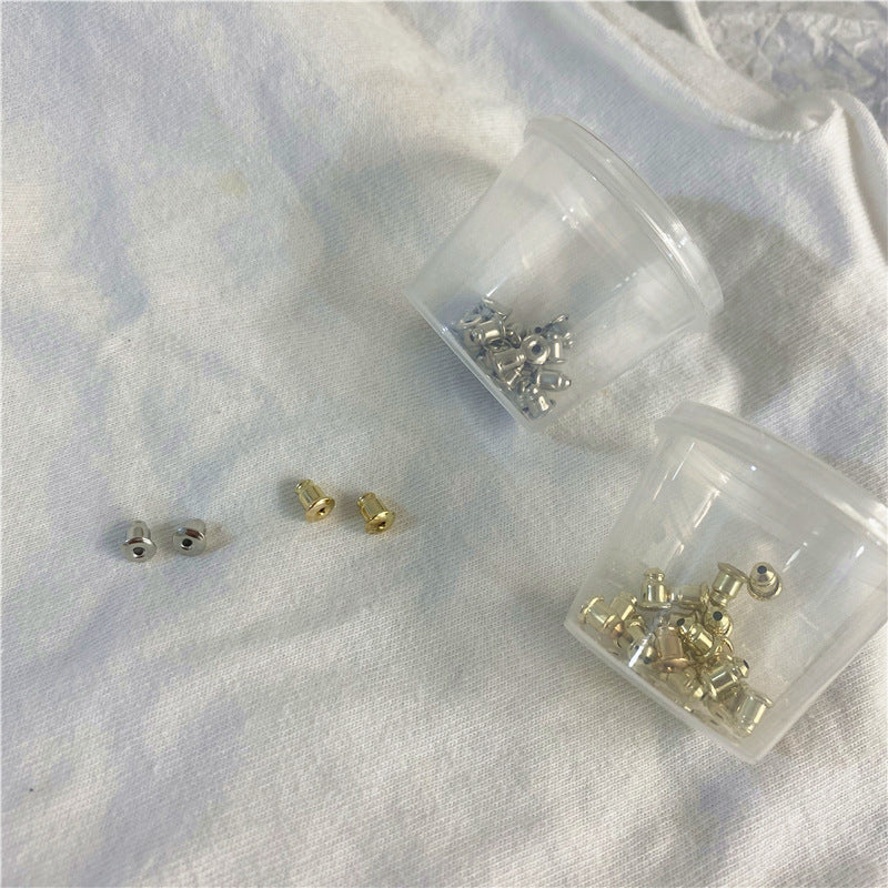 Metal Earplug Ear Plug Back Earplugs Material Stud Earrings