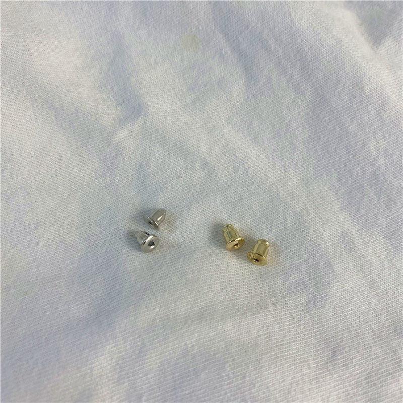 Metal Earplug Ear Plug Back Earplugs Material Stud Earrings