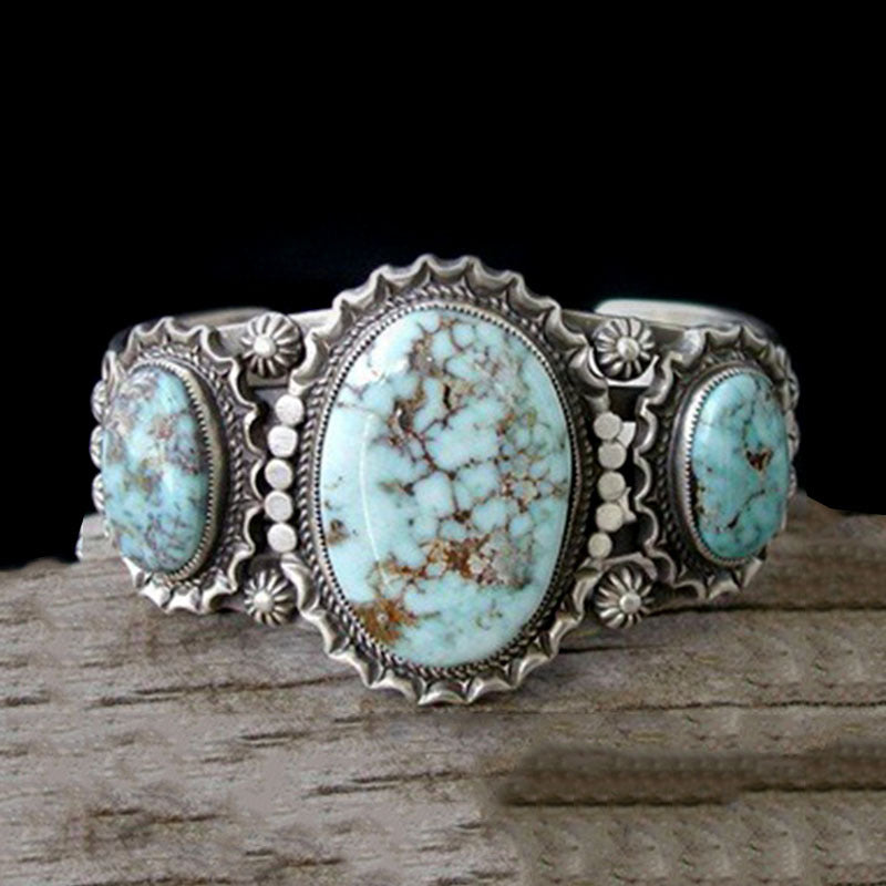 Women's & Men's Ethnic Style Turquoise Trendy Vintage Ring