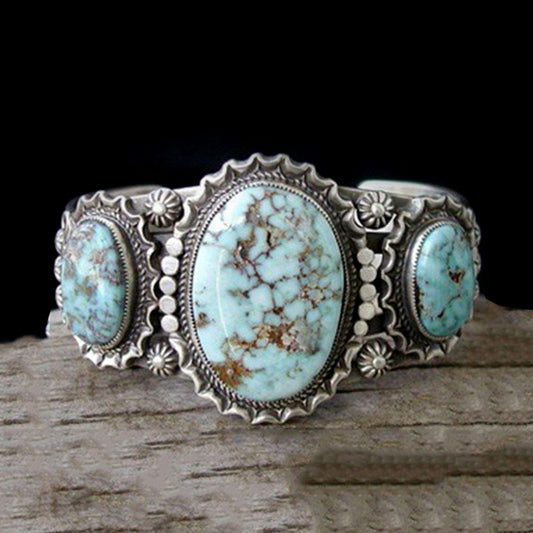 Women's & Men's Ethnic Style Turquoise Trendy Vintage Ring