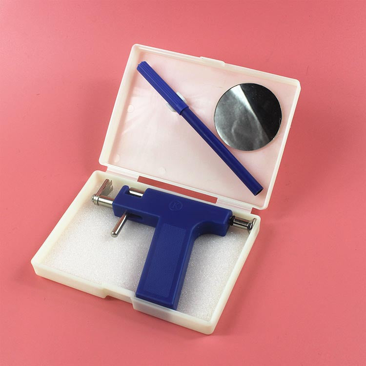 Saul Ear Piercing Gun Punch Blue Stud Earrings