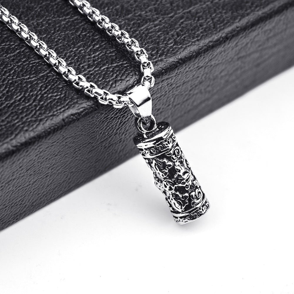 Men's Stainless Steel Hip Hop Cool Cross Trendy Clavicle Necklaces