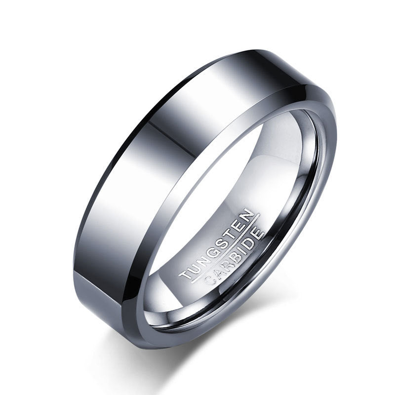 Men's Ornament Tungsten Steel Korean Fashion Jewelry Rings