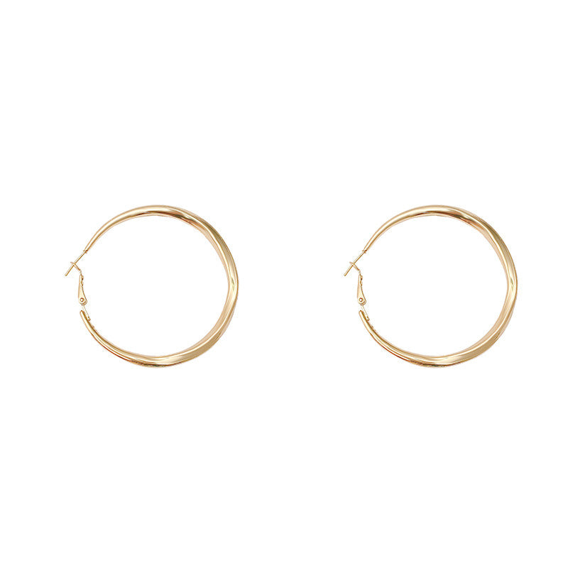 Women's Sier Needle Fashion Personalized Classic Round High Profile Retro High-grade Earrings