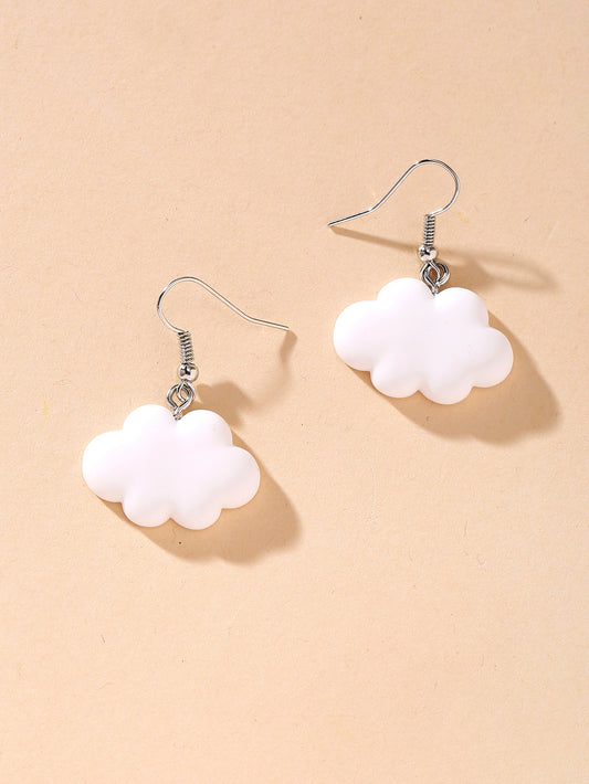 Ornament Cartoon Cute Cloud Female Temperament Earrings