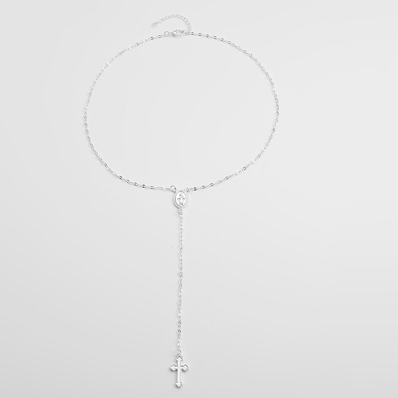 Glamorous Women's Cross Virgin Fashion Popular Necklace