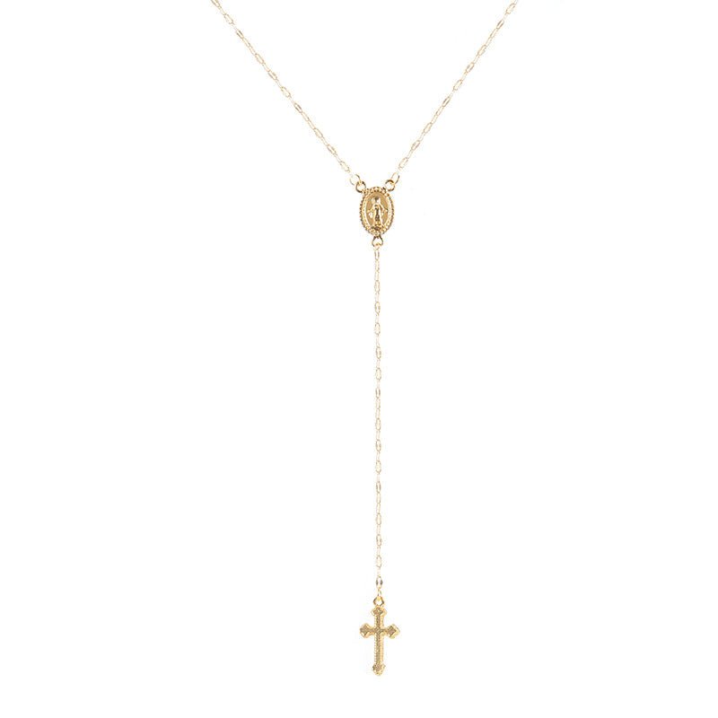 Glamorous Women's Cross Virgin Fashion Popular Necklace
