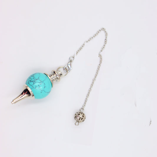 Stone Natural Spirit Swing Hollow Out Pendants