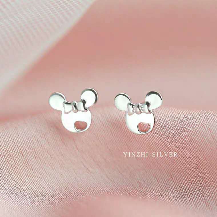 Women's Korean Style Mini Sweet Fresh Star Moon Simple Stud Earrings