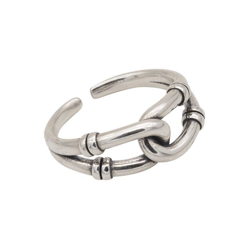 Stacked Vintage Female Design Simple Cold Rings