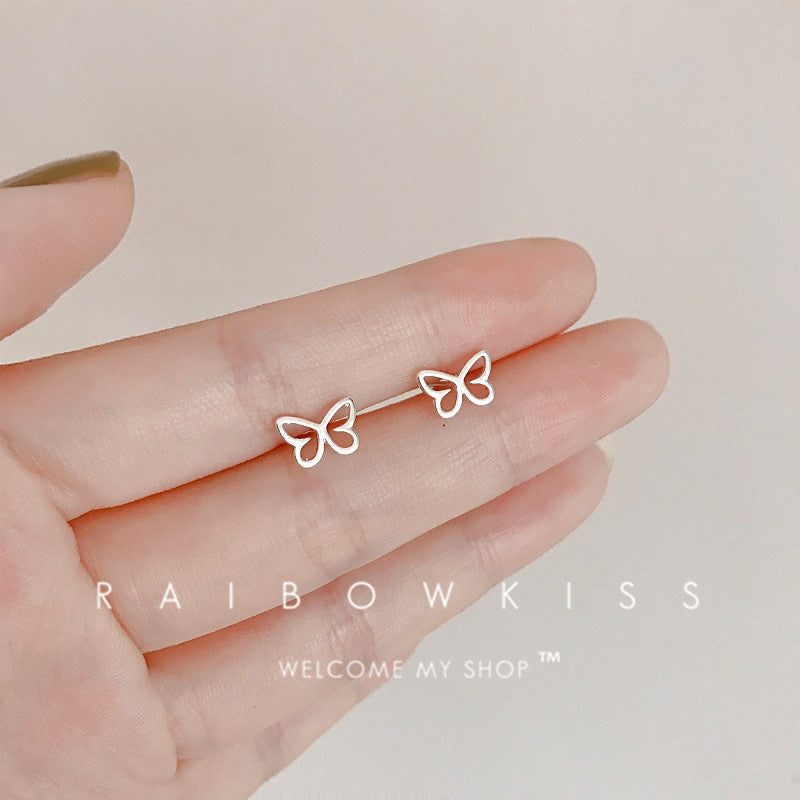 Women's Korean Style Mini Sweet Fresh Star Moon Simple Stud Earrings
