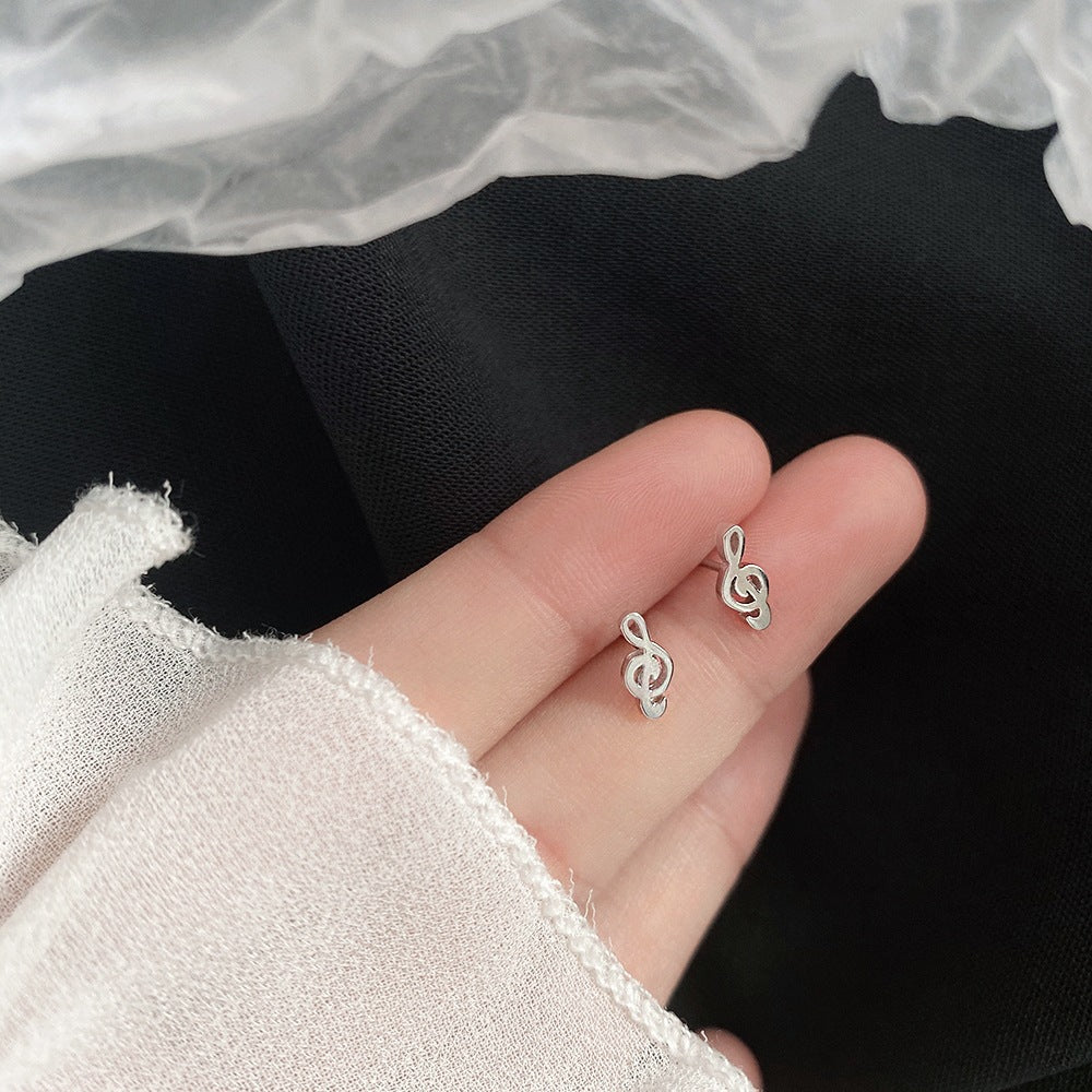 Women's Korean Style Mini Sweet Fresh Star Moon Simple Stud Earrings