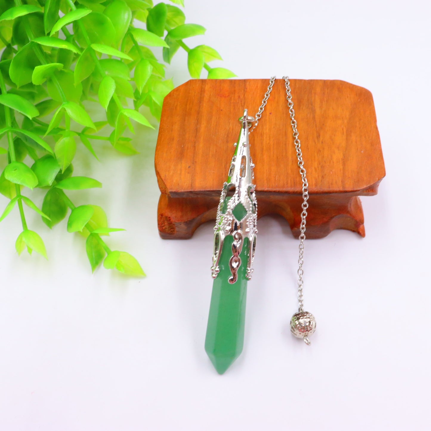 Prism Bullet Amethyst Spiritual Pendulum Meditation Necklaces