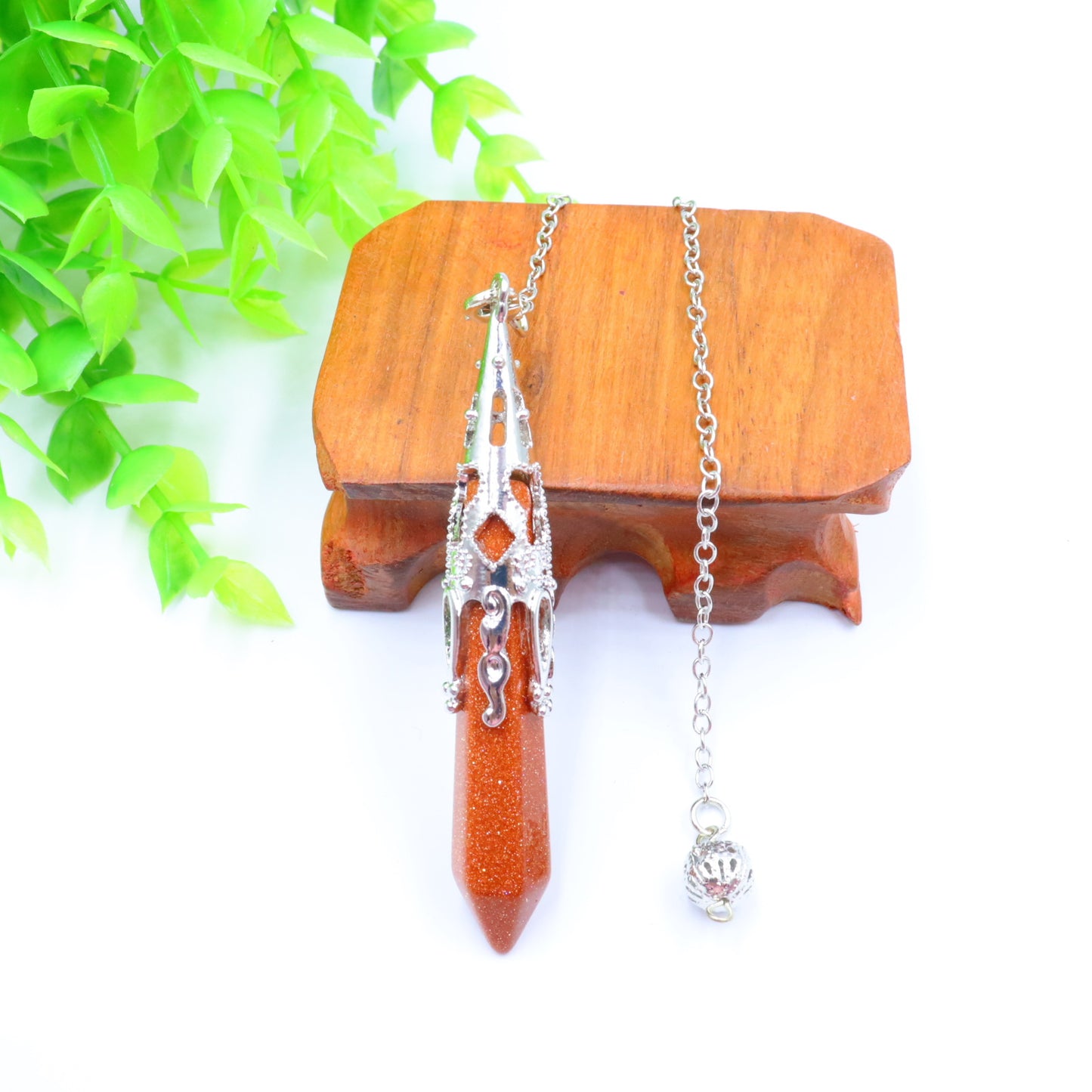 Prism Bullet Amethyst Spiritual Pendulum Meditation Necklaces